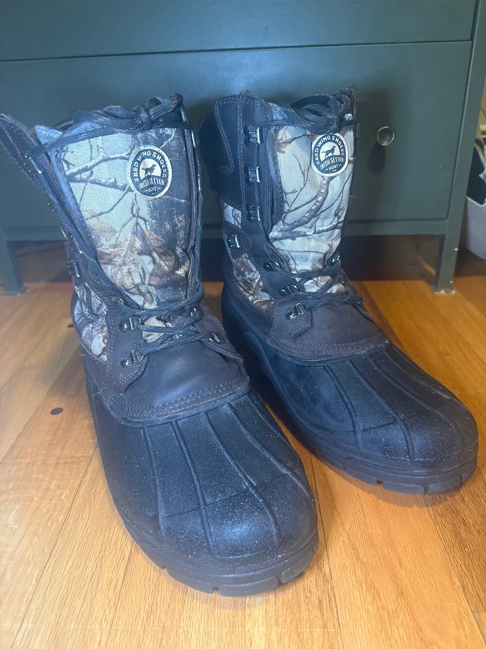 Irish Setter SnowHound 2860 Hunting Boots Mens 13 D Realtree Camo Insulated